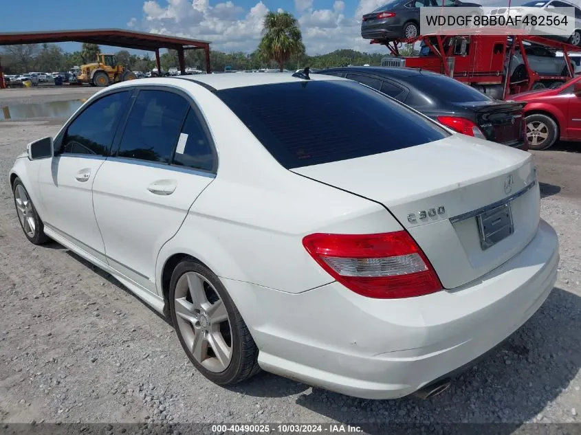 2010 Mercedes-Benz C 300 Luxury 4Matic/Sport 4Matic VIN: WDDGF8BB0AF482564 Lot: 40490025