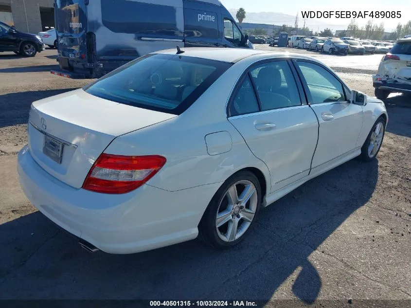 2010 Mercedes-Benz C 300 Luxury/Sport VIN: WDDGF5EB9AF489085 Lot: 40501315