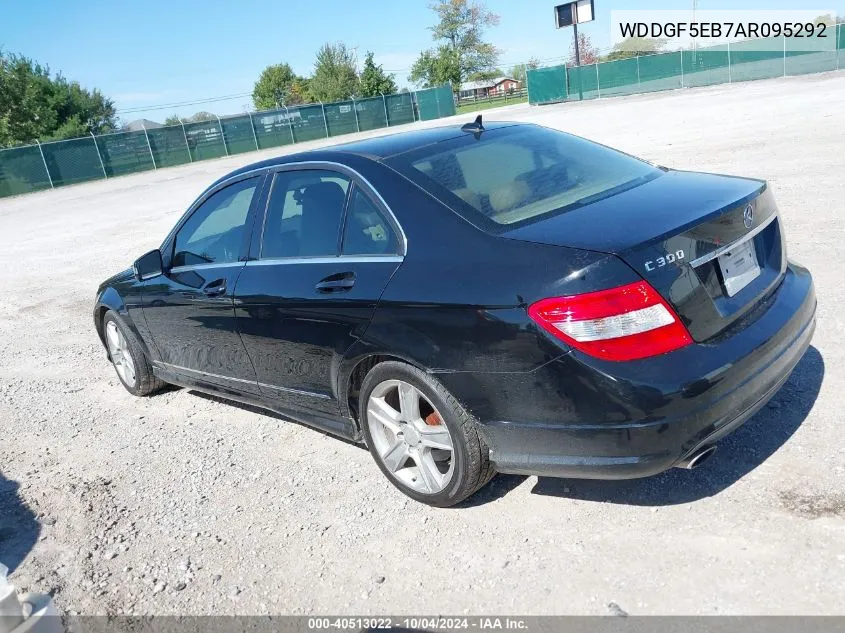 2010 Mercedes-Benz C 300 Luxury/Sport VIN: WDDGF5EB7AR095292 Lot: 40513022