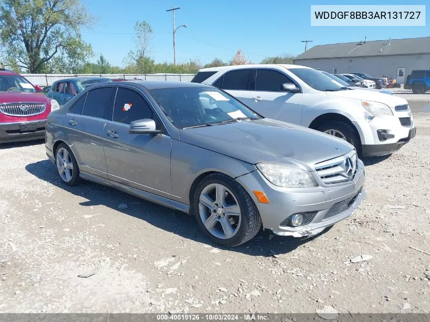 2010 Mercedes-Benz C 300 Luxury 4Matic/Sport 4Matic VIN: WDDGF8BB3AR131727 Lot: 40515126