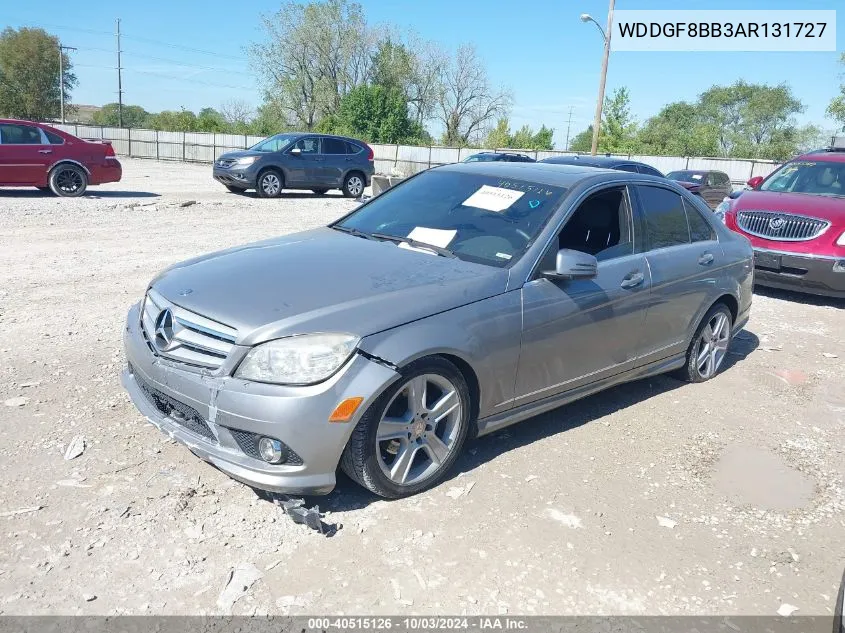 2010 Mercedes-Benz C 300 Luxury 4Matic/Sport 4Matic VIN: WDDGF8BB3AR131727 Lot: 40515126