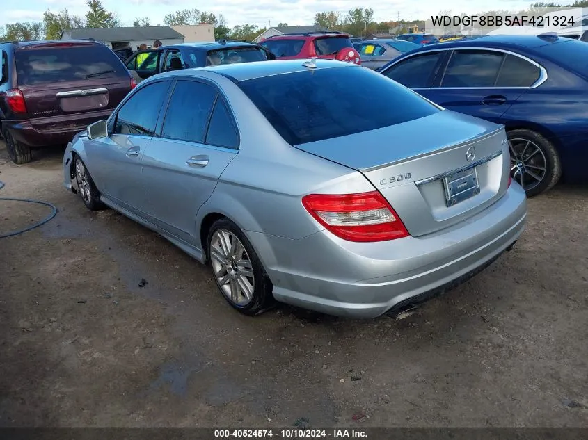 2010 Mercedes-Benz C 300 Luxury 4Matic/Sport 4Matic VIN: WDDGF8BB5AF421324 Lot: 40524574