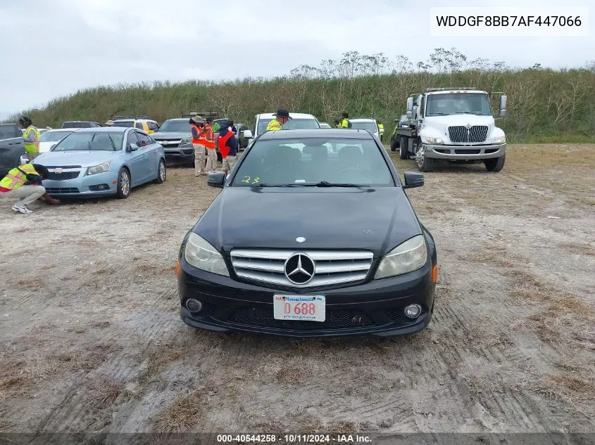 2010 Mercedes-Benz C 300 Luxury 4Matic/Sport 4Matic VIN: WDDGF8BB7AF447066 Lot: 40544258