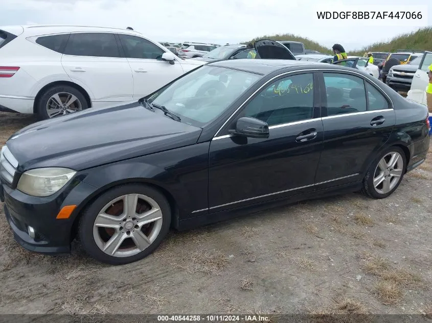 2010 Mercedes-Benz C 300 Luxury 4Matic/Sport 4Matic VIN: WDDGF8BB7AF447066 Lot: 40544258