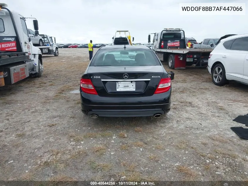 2010 Mercedes-Benz C 300 Luxury 4Matic/Sport 4Matic VIN: WDDGF8BB7AF447066 Lot: 40544258