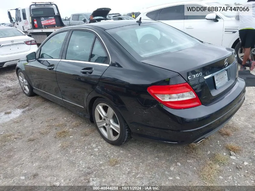 2010 Mercedes-Benz C 300 Luxury 4Matic/Sport 4Matic VIN: WDDGF8BB7AF447066 Lot: 40544258