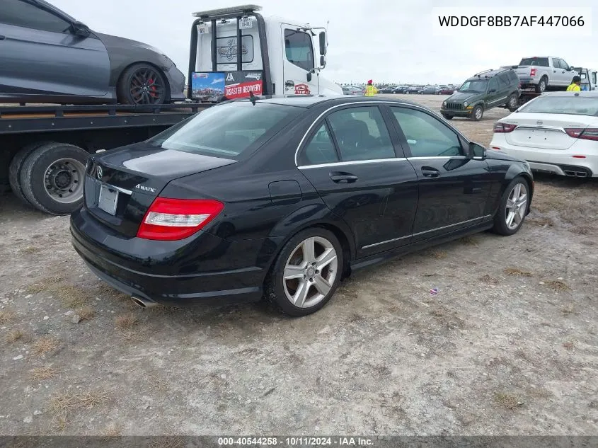 2010 Mercedes-Benz C 300 Luxury 4Matic/Sport 4Matic VIN: WDDGF8BB7AF447066 Lot: 40544258