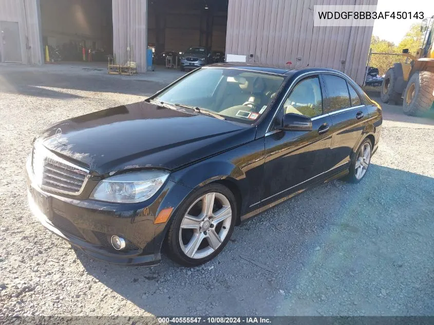 2010 Mercedes-Benz C 300 Luxury 4Matic/Sport 4Matic VIN: WDDGF8BB3AF450143 Lot: 40555547