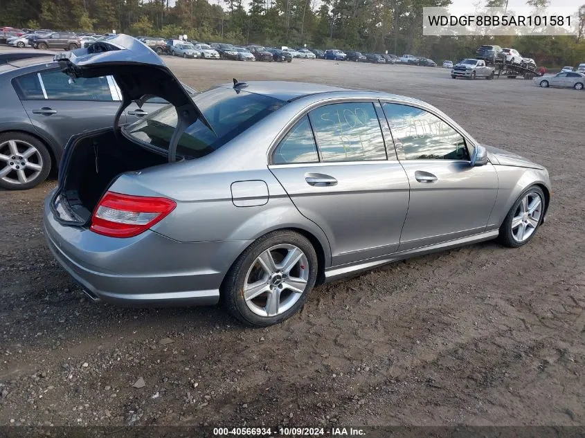 2010 Mercedes-Benz C 300 Luxury 4Matic/Sport 4Matic VIN: WDDGF8BB5AR101581 Lot: 40566934