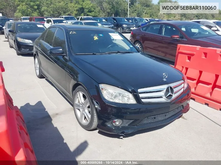 2010 Mercedes-Benz C 300 Luxury/Sport VIN: WDDGF5EB8AR110060 Lot: 40589265