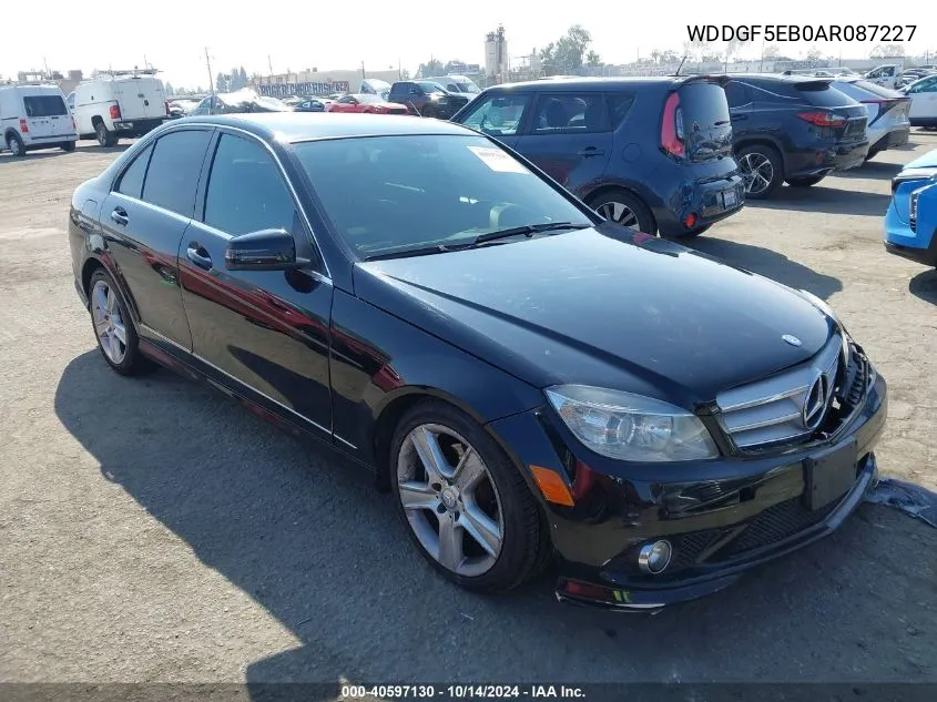 2010 Mercedes-Benz C 300 Luxury/Sport VIN: WDDGF5EB0AR087227 Lot: 40597130