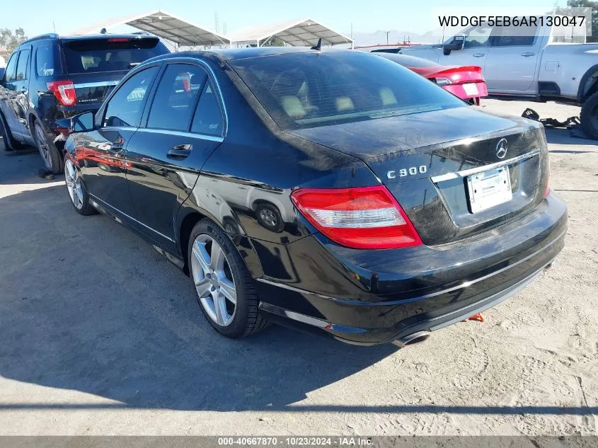 2010 Mercedes-Benz C 300 Luxury/Sport VIN: WDDGF5EB6AR130047 Lot: 40667870