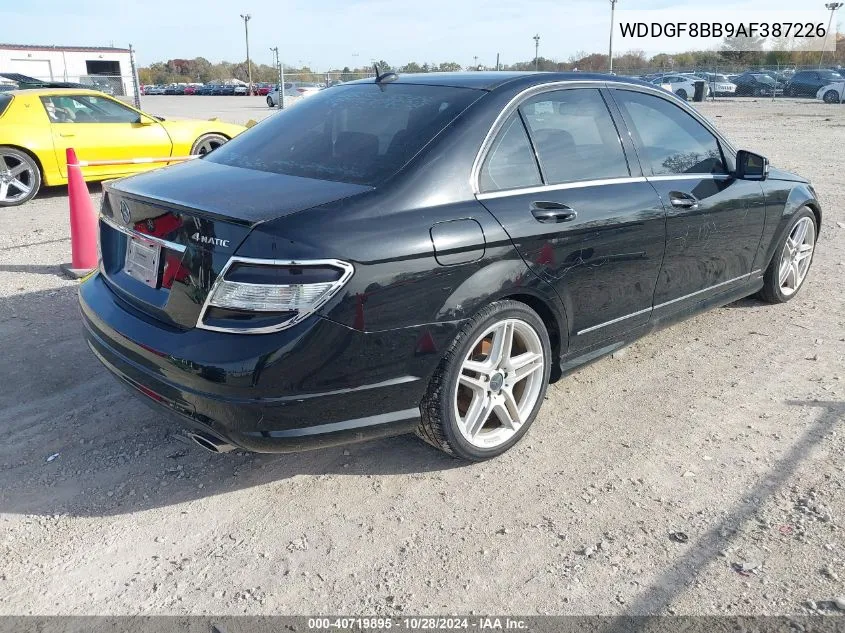 2010 Mercedes-Benz C 300 Luxury 4Matic/Sport 4Matic VIN: WDDGF8BB9AF387226 Lot: 40719895