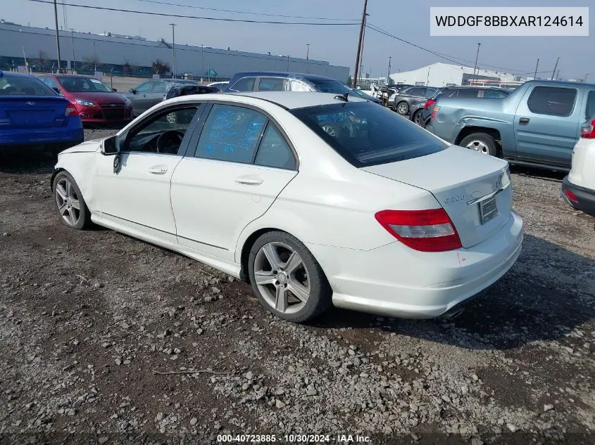 2010 Mercedes-Benz C 300 Luxury 4Matic/Sport 4Matic VIN: WDDGF8BBXAR124614 Lot: 40723885