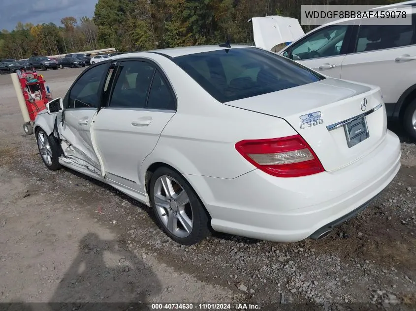 2010 Mercedes-Benz C 300 Luxury 4Matic/Sport 4Matic VIN: WDDGF8BB8AF459078 Lot: 40734630