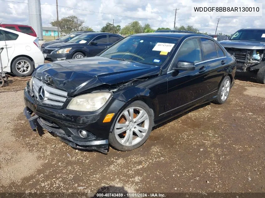 2010 Mercedes-Benz C 300 Luxury 4Matic/Sport 4Matic VIN: WDDGF8BB8AR130010 Lot: 40743459