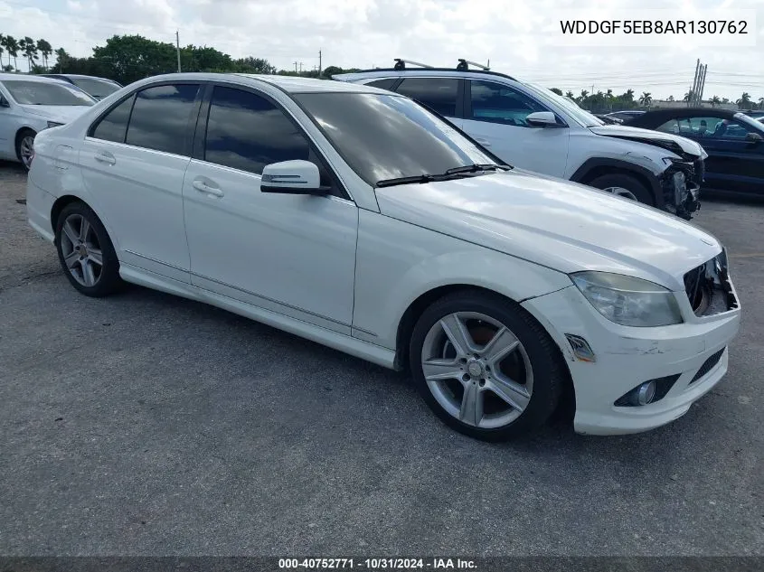 2010 Mercedes-Benz C 300 Luxury/Sport VIN: WDDGF5EB8AR130762 Lot: 40752771