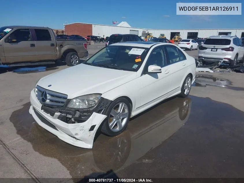 2010 Mercedes-Benz C 300 Luxury/Sport VIN: WDDGF5EB1AR126911 Lot: 40781737