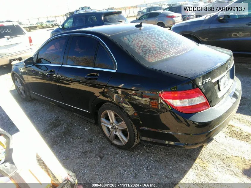 2010 Mercedes-Benz C 300 Luxury 4Matic/Sport 4Matic VIN: WDDGF8BB7AR099137 Lot: 40841263