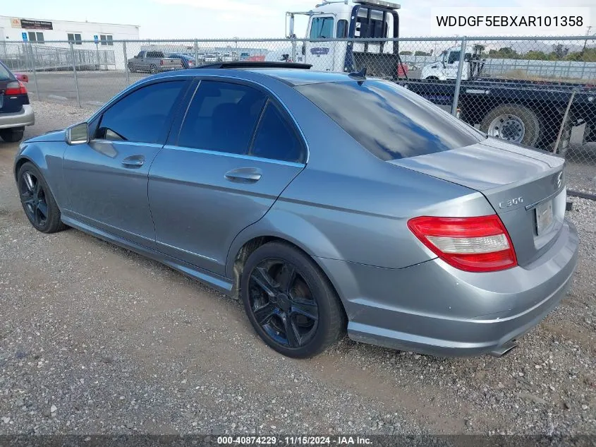 2010 Mercedes-Benz C 300 Luxury/Sport VIN: WDDGF5EBXAR101358 Lot: 40874229