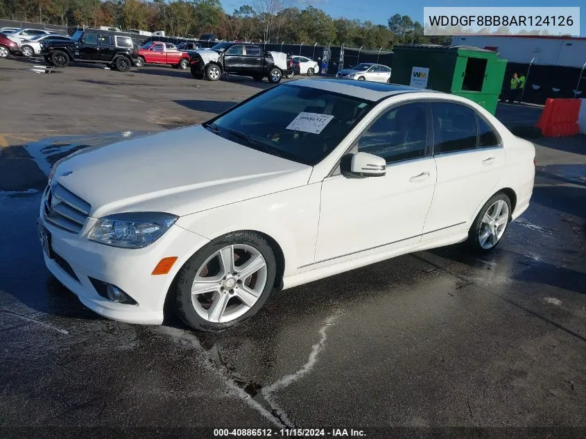 2010 Mercedes-Benz C 300 Luxury 4Matic/Sport 4Matic VIN: WDDGF8BB8AR124126 Lot: 40886512