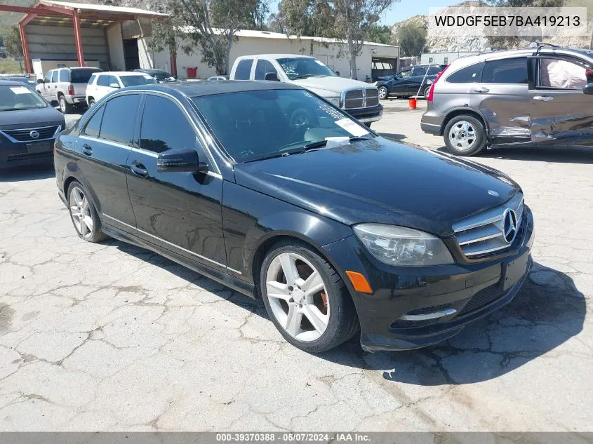 WDDGF5EB7BA419213 2011 Mercedes-Benz C 300 Luxury/Sport