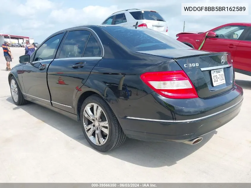 2011 Mercedes-Benz C 300 Luxury 4Matic/Sport 4Matic VIN: WDDGF8BB5BR162589 Lot: 39566350