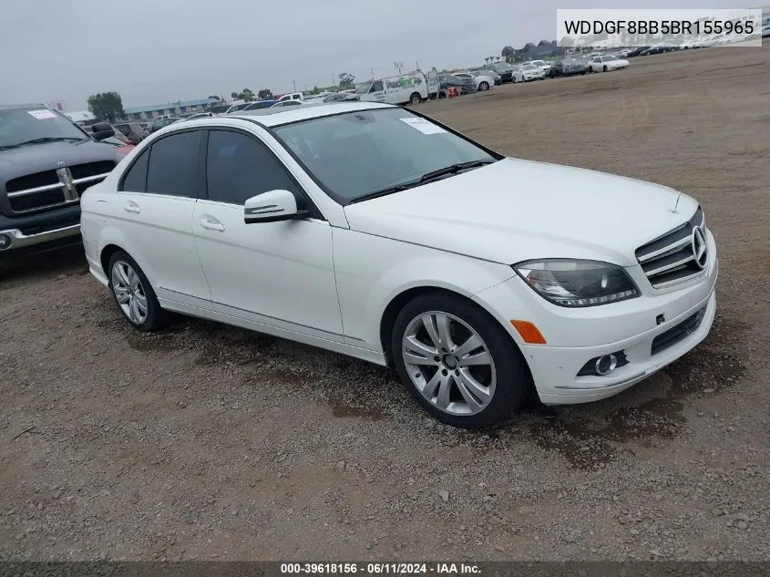 2011 Mercedes-Benz C 300 Luxury 4Matic/Sport 4Matic VIN: WDDGF8BB5BR155965 Lot: 39618156