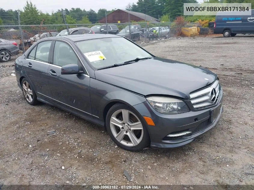 2011 Mercedes-Benz C 300 Luxury 4Matic/Sport 4Matic VIN: WDDGF8BBXBR171384 Lot: 39963182