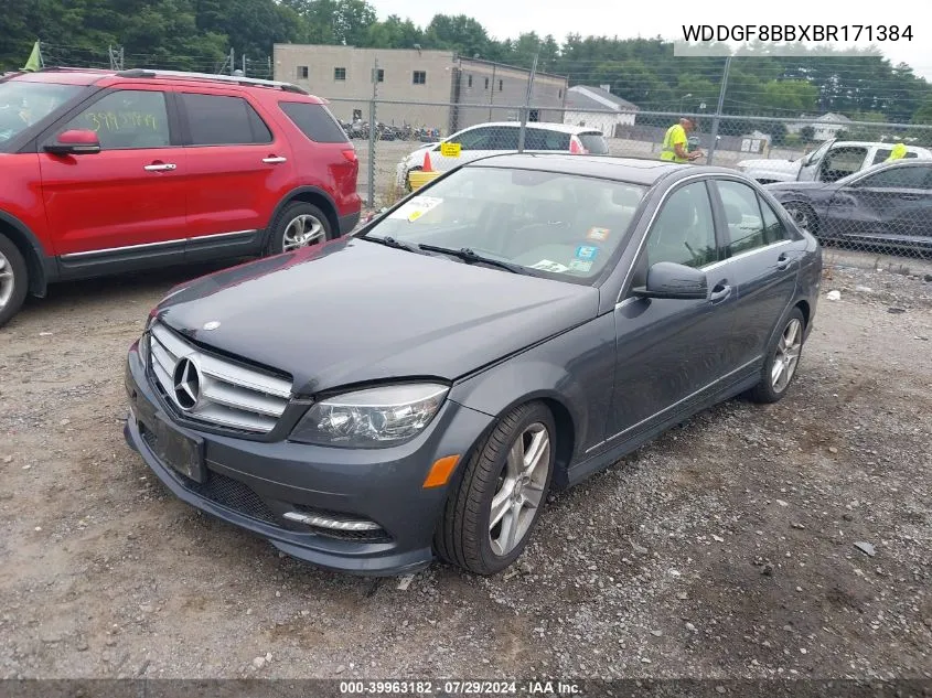 2011 Mercedes-Benz C 300 Luxury 4Matic/Sport 4Matic VIN: WDDGF8BBXBR171384 Lot: 39963182