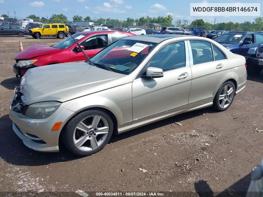 2011 Mercedes-Benz C 300 Luxury 4Matic/Sport 4Matic VIN: WDDGF8BB4BR146674 Lot: 40034511