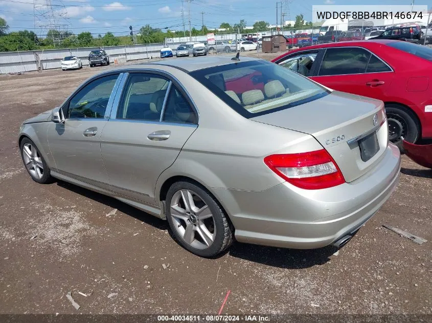 2011 Mercedes-Benz C 300 Luxury 4Matic/Sport 4Matic VIN: WDDGF8BB4BR146674 Lot: 40034511