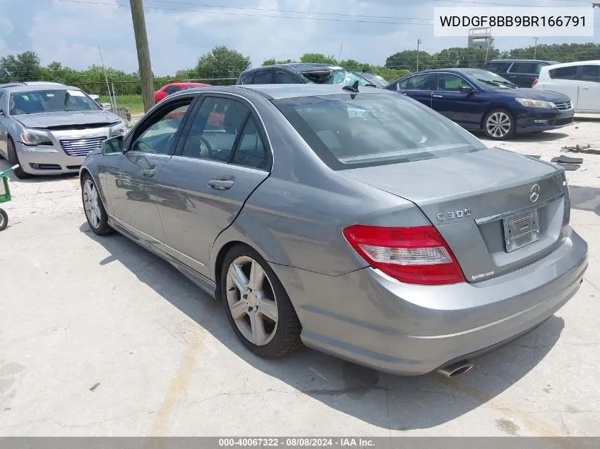 2011 Mercedes-Benz C 300 Luxury 4Matic/Sport 4Matic VIN: WDDGF8BB9BR166791 Lot: 40067322