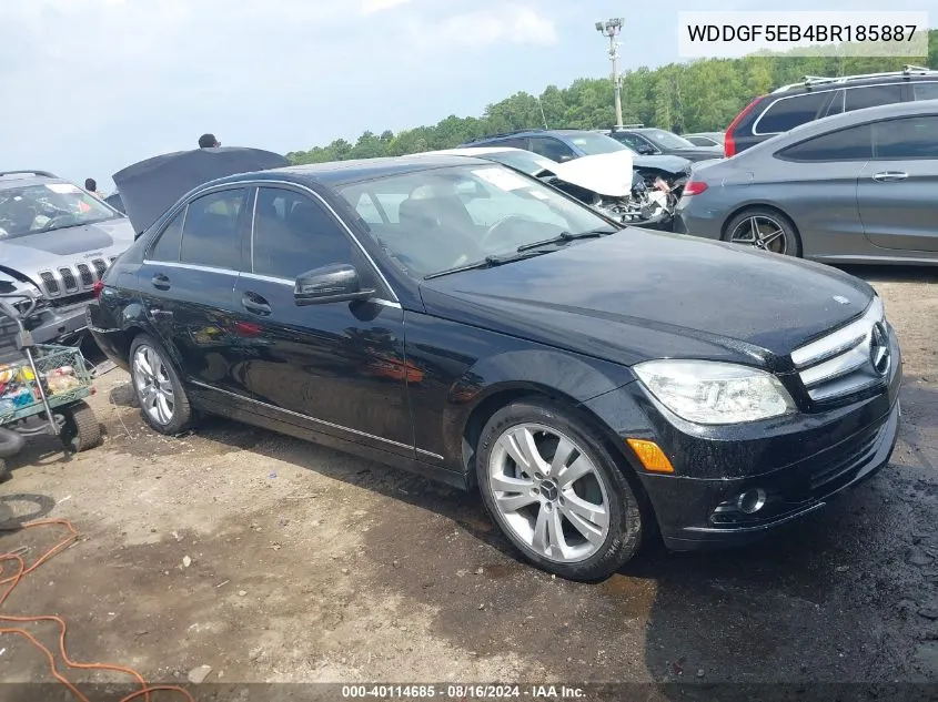 2011 Mercedes-Benz C 300 Luxury/Sport VIN: WDDGF5EB4BR185887 Lot: 40114685