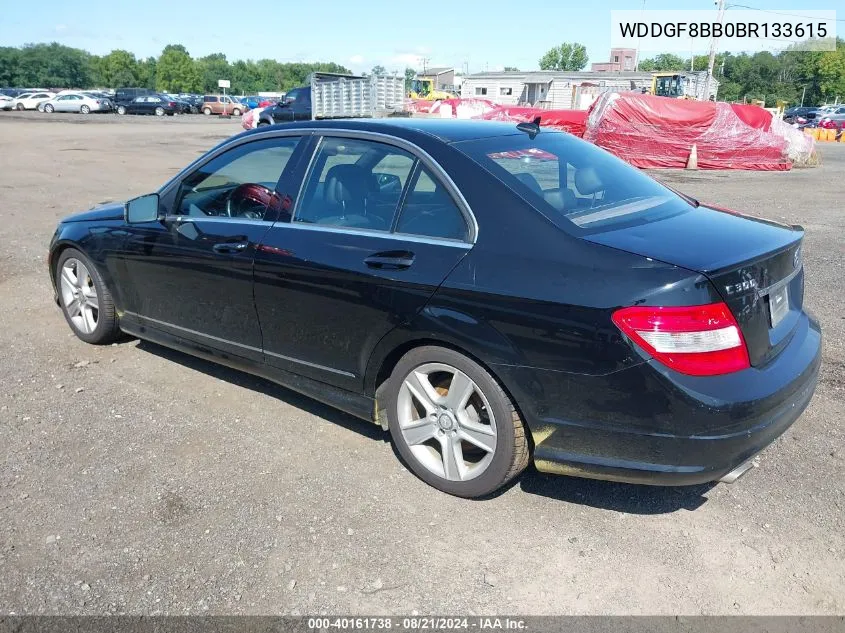 2011 Mercedes-Benz C 300 Luxury 4Matic/Sport 4Matic VIN: WDDGF8BB0BR133615 Lot: 40161738