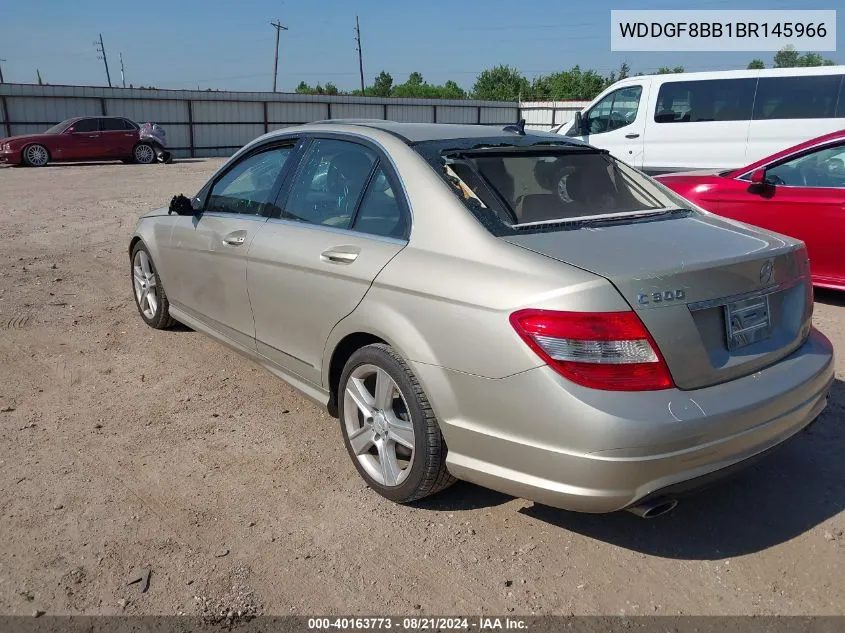 2011 Mercedes-Benz C 300 Luxury 4Matic/Sport 4Matic VIN: WDDGF8BB1BR145966 Lot: 40163773