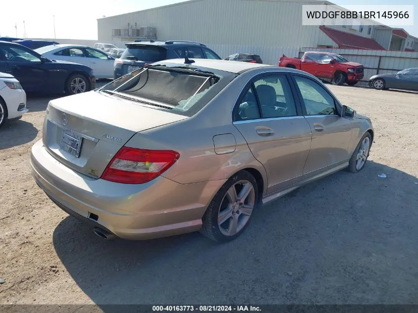 2011 Mercedes-Benz C 300 Luxury 4Matic/Sport 4Matic VIN: WDDGF8BB1BR145966 Lot: 40163773