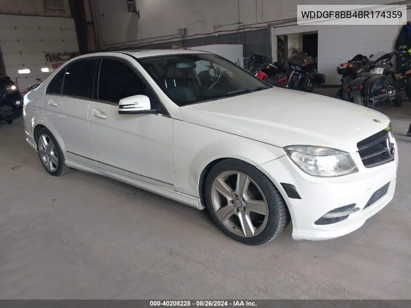 2011 Mercedes-Benz C 300 Luxury 4Matic/Sport 4Matic VIN: WDDGF8BB4BR174359 Lot: 40208228