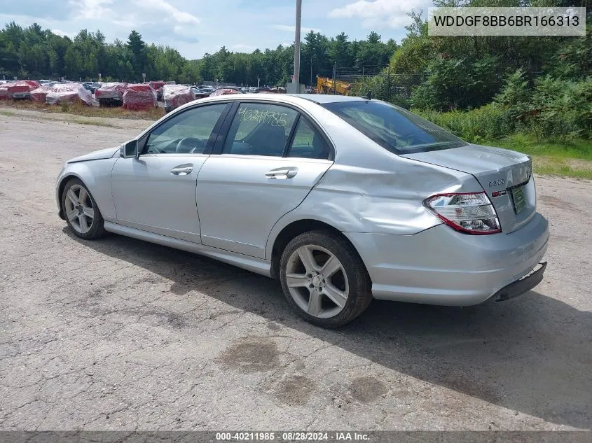 2011 Mercedes-Benz C 300 Luxury 4Matic/Sport 4Matic VIN: WDDGF8BB6BR166313 Lot: 40211985