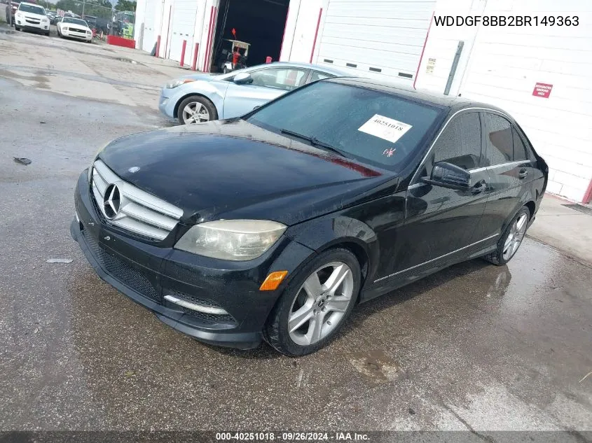 2011 Mercedes-Benz C 300 Luxury 4Matic/Sport 4Matic VIN: WDDGF8BB2BR149363 Lot: 40251018