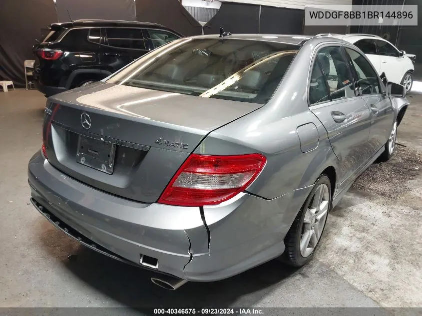 2011 Mercedes-Benz C 300 Luxury 4Matic/Sport 4Matic VIN: WDDGF8BB1BR144896 Lot: 40346575