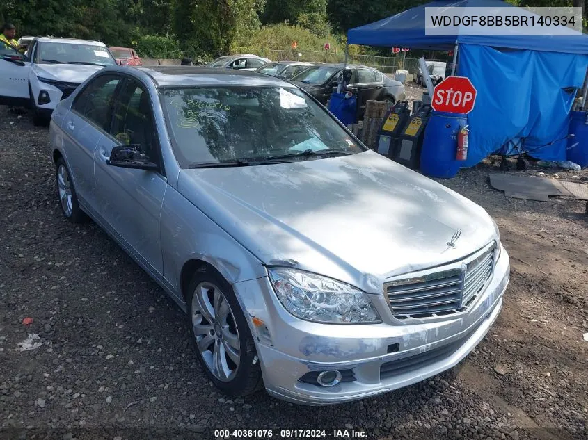 2011 Mercedes-Benz C 300 Luxury 4Matic/Sport 4Matic VIN: WDDGF8BB5BR140334 Lot: 40361076