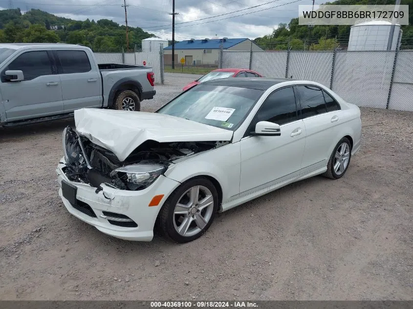 2011 Mercedes-Benz C 300 Luxury 4Matic/Sport 4Matic VIN: WDDGF8BB6BR172709 Lot: 40369100