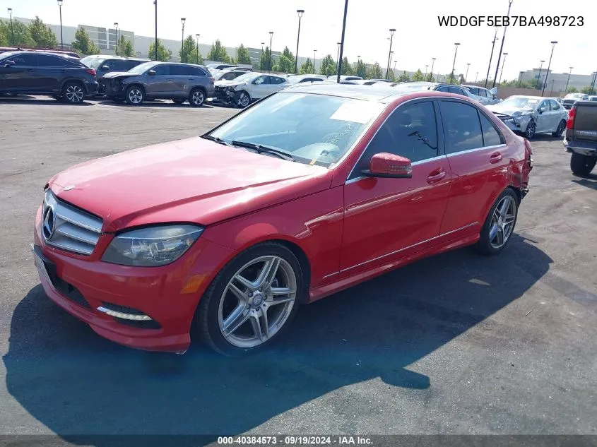 2011 Mercedes-Benz C 300 Luxury/Sport VIN: WDDGF5EB7BA498723 Lot: 40384573