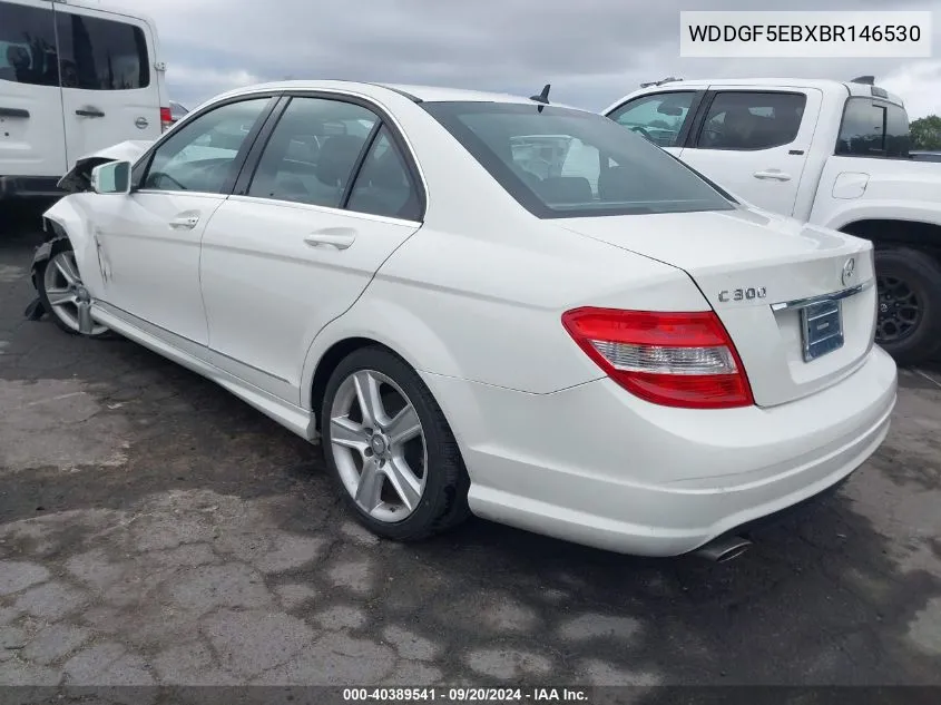 2011 Mercedes-Benz C 300 Luxury/Sport VIN: WDDGF5EBXBR146530 Lot: 40389541