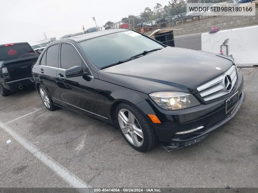 2011 Mercedes-Benz C 300 Luxury/Sport VIN: WDDGF5EB9BR180166 Lot: 40414054