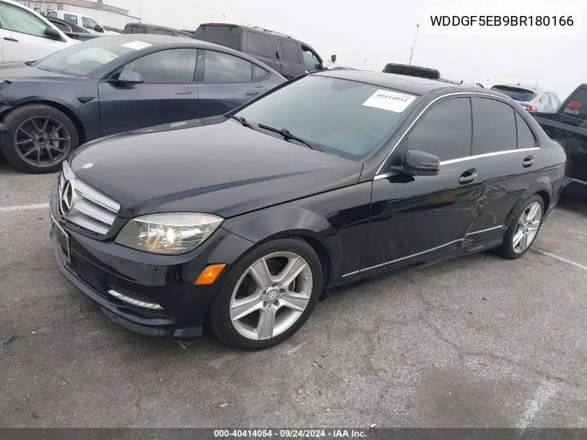 2011 Mercedes-Benz C 300 Luxury/Sport VIN: WDDGF5EB9BR180166 Lot: 40414054