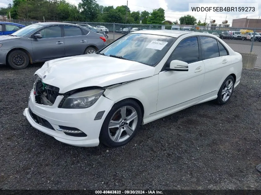 2011 Mercedes-Benz C 300 Luxury/Sport VIN: WDDGF5EB4BR159273 Lot: 40443631