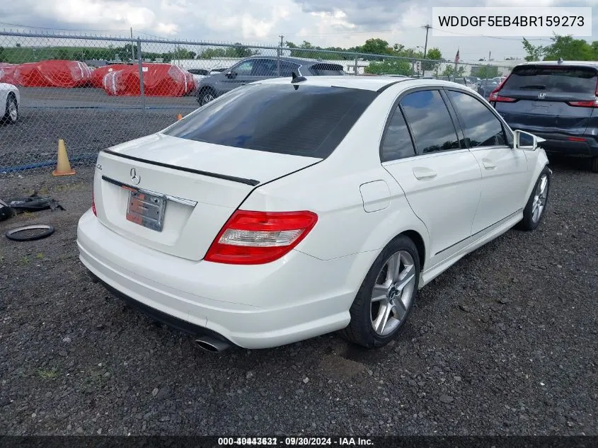 2011 Mercedes-Benz C 300 Luxury/Sport VIN: WDDGF5EB4BR159273 Lot: 40443631