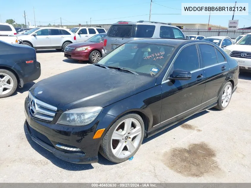 2011 Mercedes-Benz C 300 Luxury 4Matic/Sport 4Matic VIN: WDDGF8BB6BR182124 Lot: 40453630